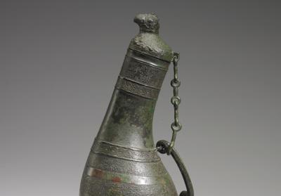 图片[2]-Hu jar with bird head and gourd body in rope pattern, Warring States period (475-221 BCE)-China Archive